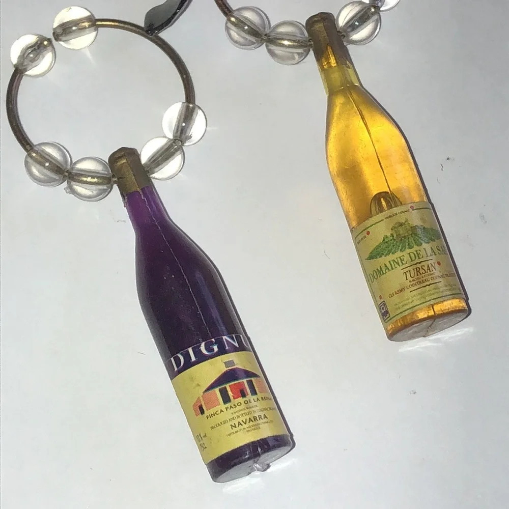Lot of 10 Wine and Garden Charm Wine Markers